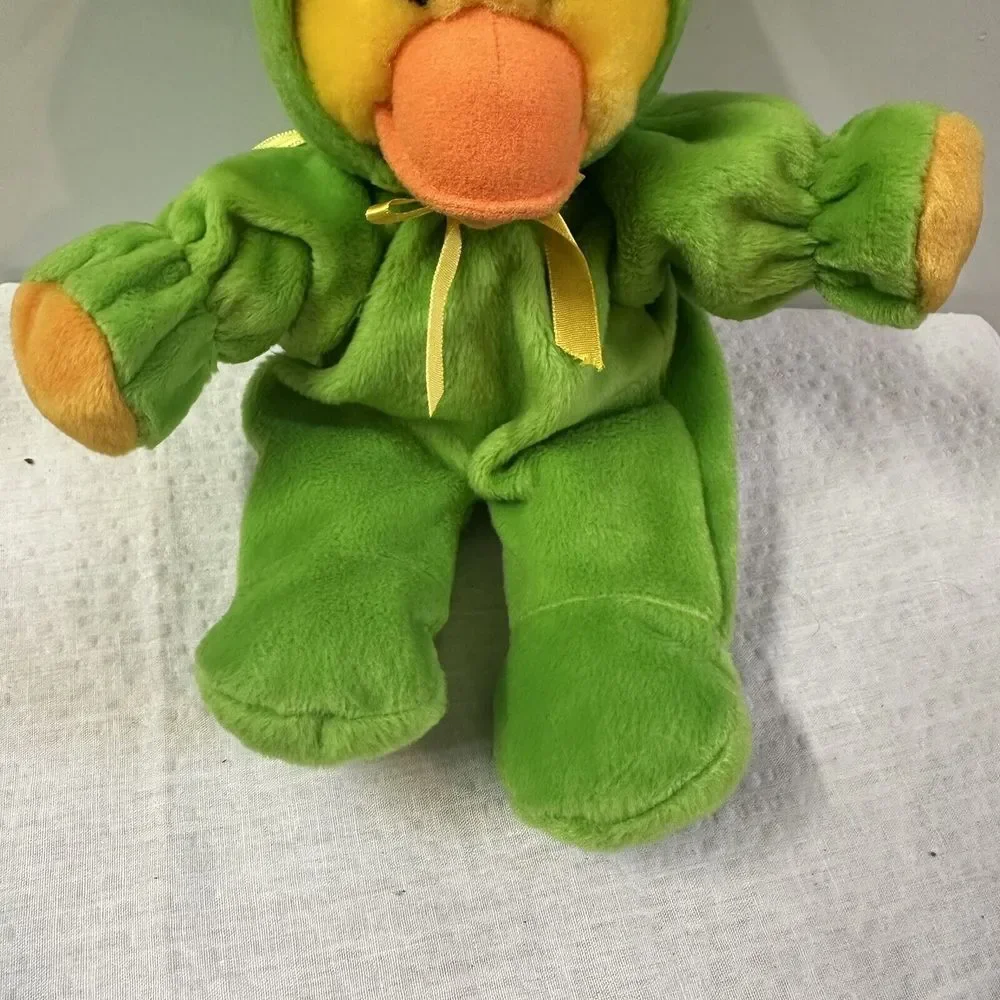 1998 GAC Easter Duck In‎ Green Bunny Suit Plush Stuffed Animal 13